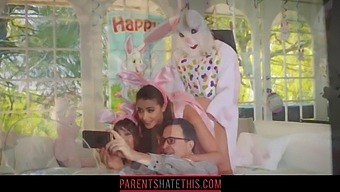 Niece Seduces Uncle In Easter Bunny Costume For Taboo Roleplay