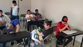 The Making Of A Schoolgirl Porn Scene With A Tattooed Mexican Teen