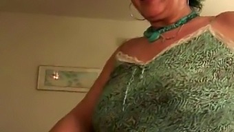 Older Woman Receives Facial From Younger Partner