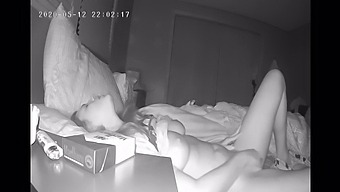 Innocent Vixen Strokes Her Clit In Bed, Hidden Camera Captures The Action