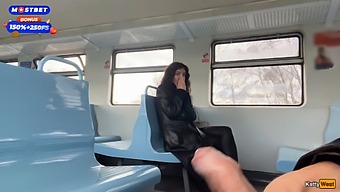 Katty West'S Steamy Public Train Encounter And Facial Cumshot